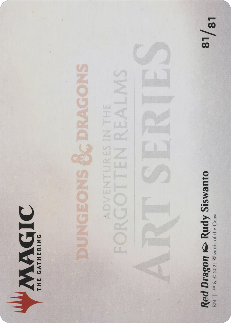 Red Dragon // Red Dragon (AAFR-081) - Adventures in the Forgotten Realms Art Series (Borderless)