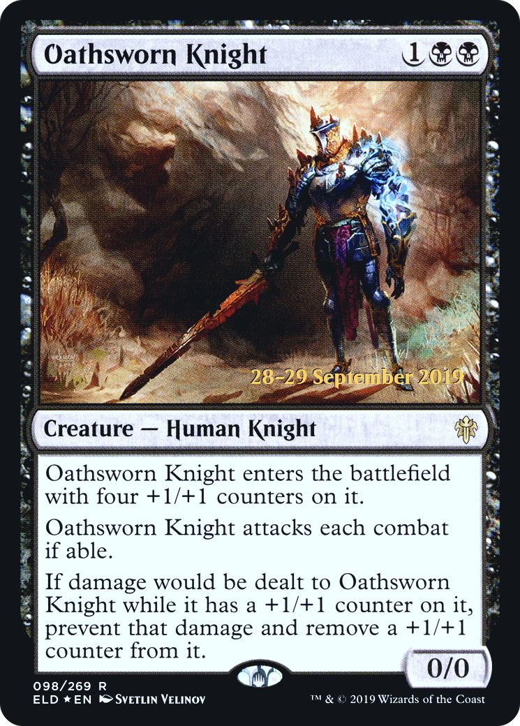 Oathsworn Knight (PRE-098) - Throne of Eldraine Promos Foil