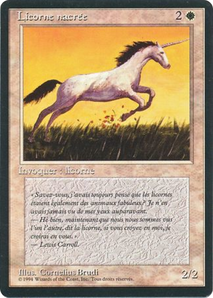 Pearled Unicorn (FBB-) - Foreign Black Border