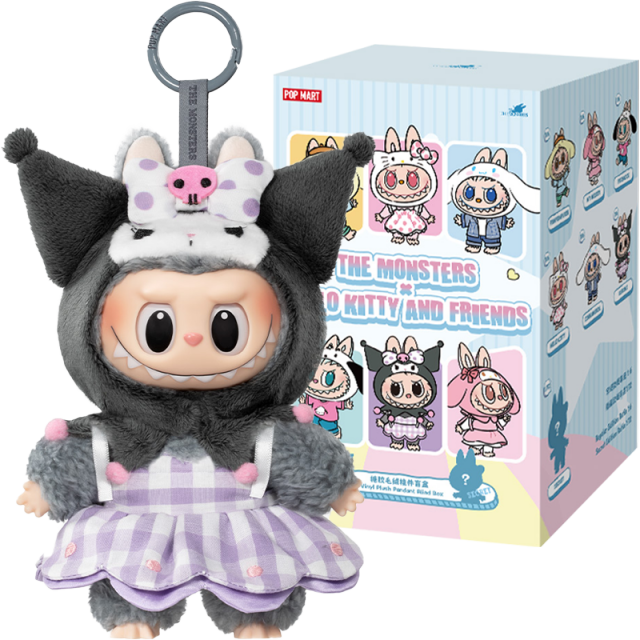 POP MART: Labubu THE MONSTERS x Hello Kitty and Friends Plush Pendant Blindbox