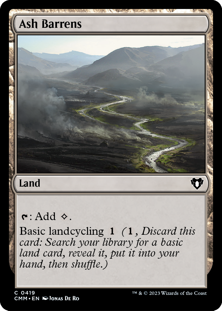 Ash Barrens (CMM-419) - Commander Masters Foil