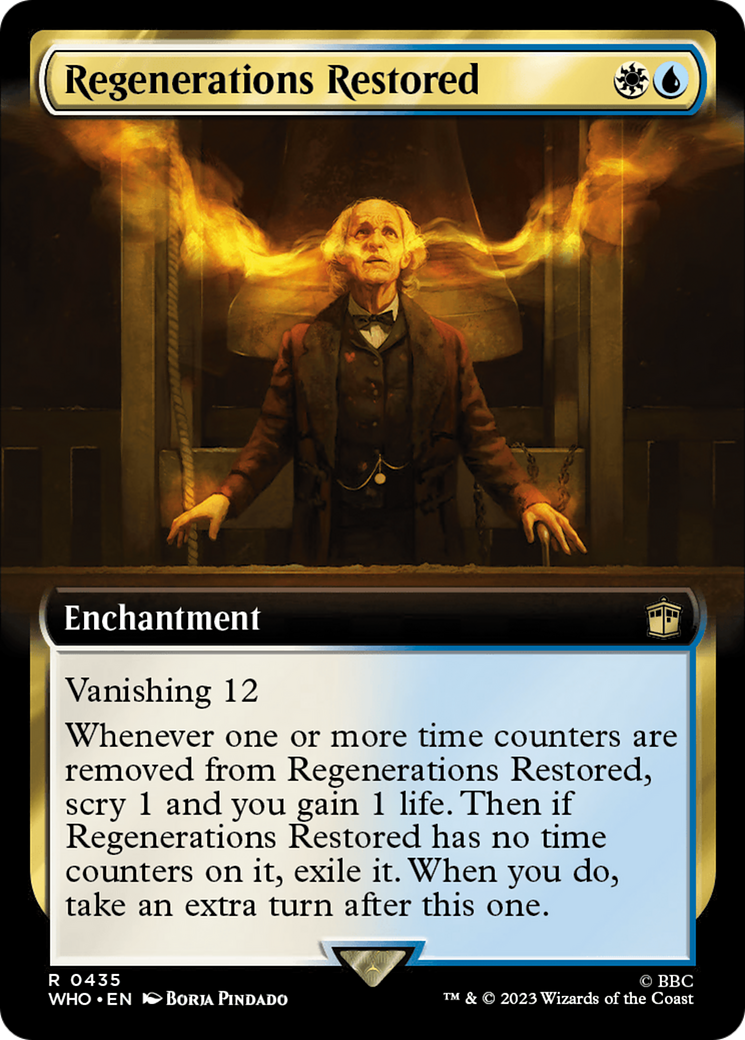Regenerations Restored (Extended Art) (WHO-435) - Doctor Who: (Extended Art) Foil