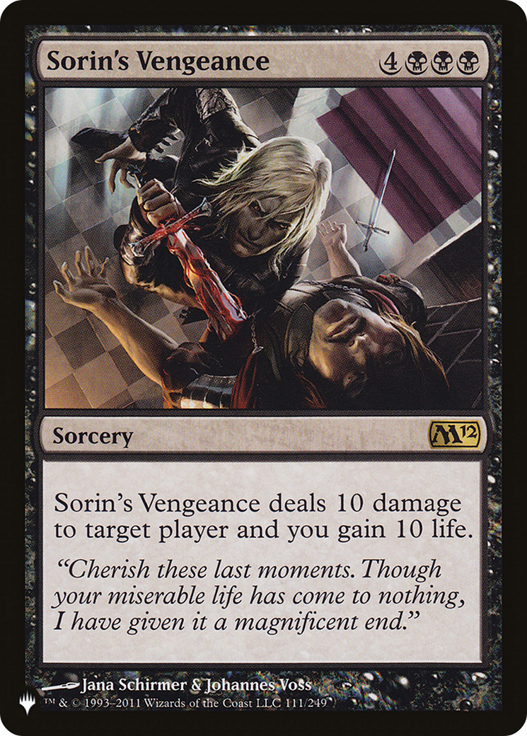 Sorin's Vengeance (LIST-111/249) - The List