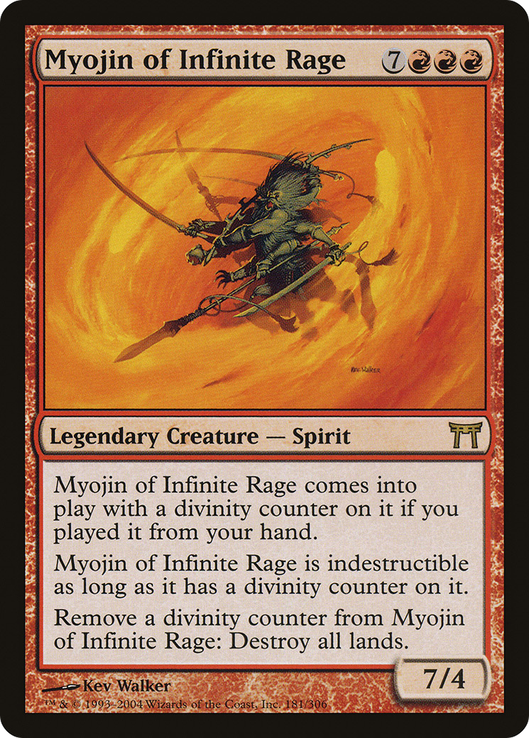Myojin of Infinite Rage (CHK-181) - Champions of Kamigawa
