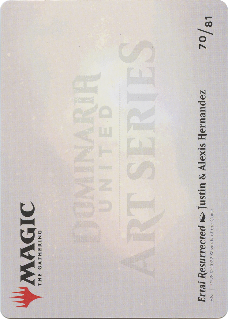 Ertai Resurrected // Ertai Resurrected (ADMU-070) - Dominaria United Art Series (Borderless)