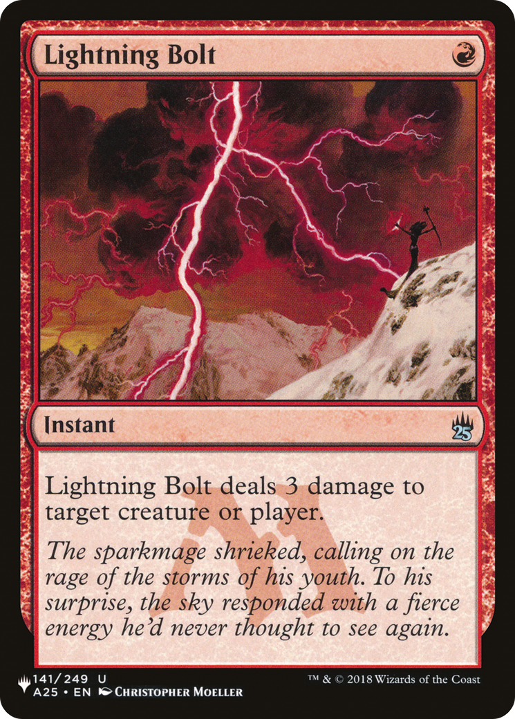 Lightning Bolt (A25) (LIST-141/249) - The List