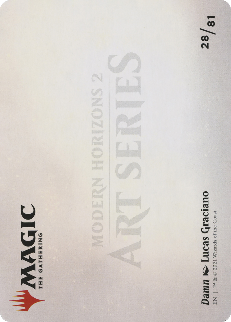 Damn // Damn (AMH2-028) - Modern Horizons 2 Art Series (Borderless) Foil