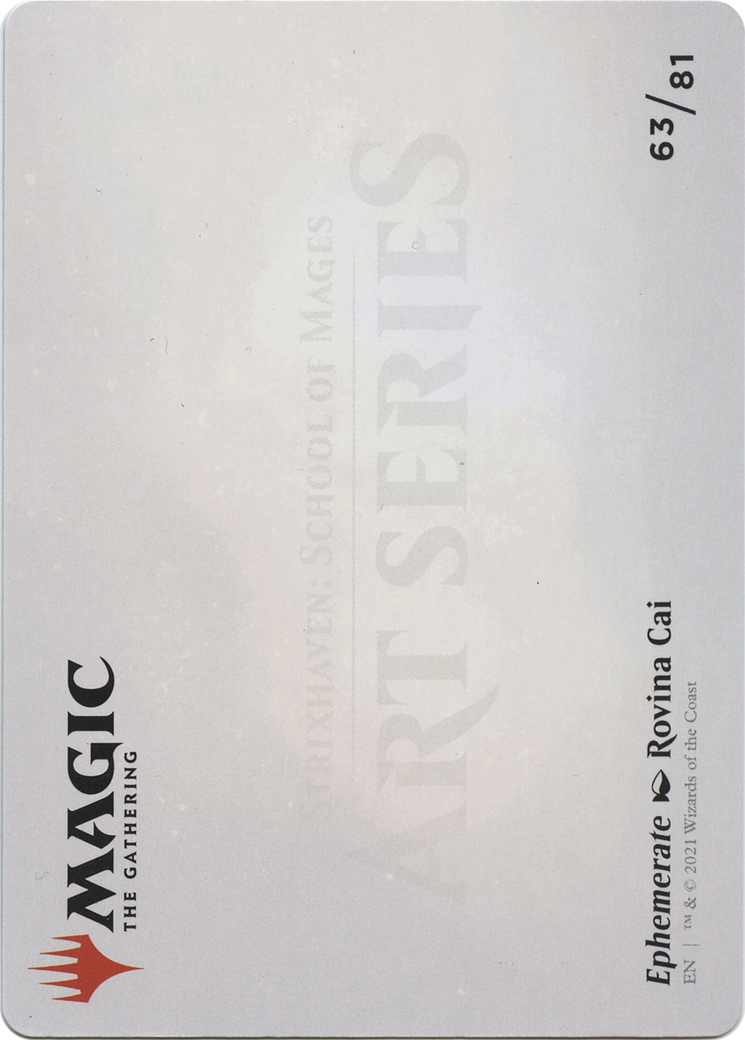 Ephemerate // Ephemerate (ASTX-063) - Strixhaven Art Series (Borderless) Foil