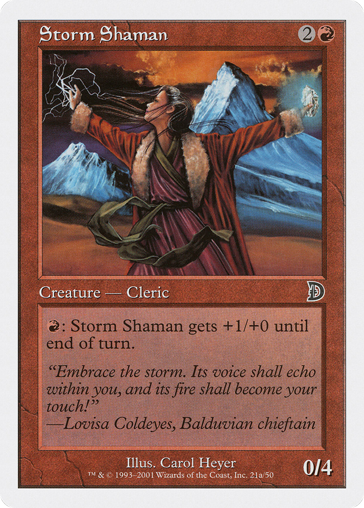 Storm Shaman (21a) (DKM-21A) - Deckmasters