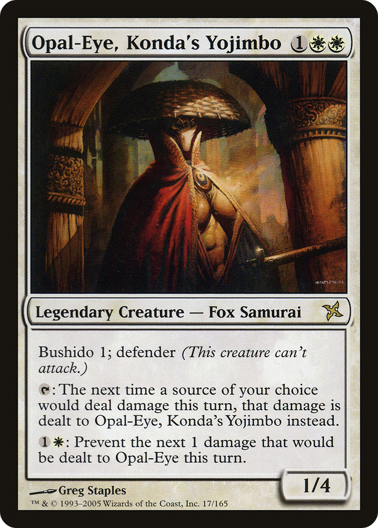 Opal-Eye, Konda's Yojimbo (BOK-017) - Betrayers of Kamigawa