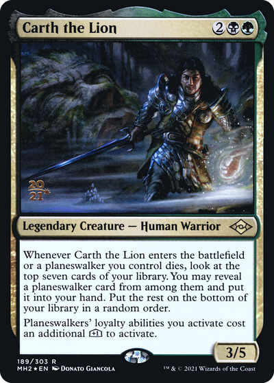 Carth the Lion (PRE-189) - Modern Horizons 2 Promos Foil