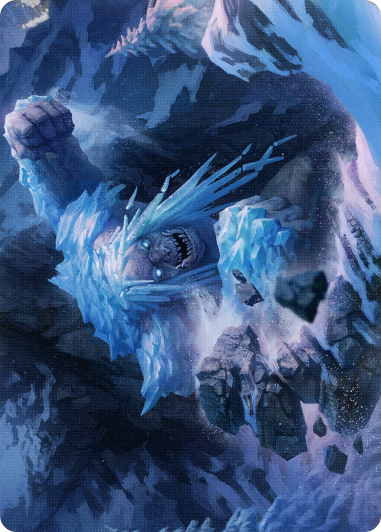 Icehide Troll // Icehide Troll (ASKHM-046) - Art Series: Kaldheim (Borderless) Foil