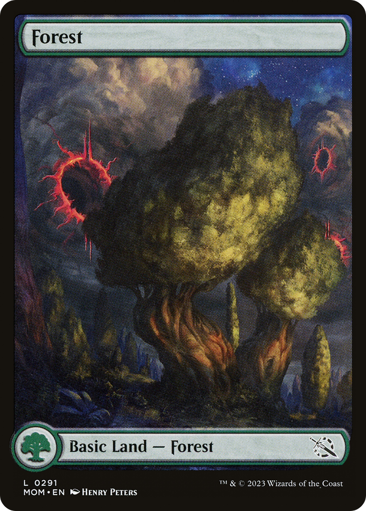 Forest (0291) (MOM-291) - March of the Machine: (Full Art) Foil