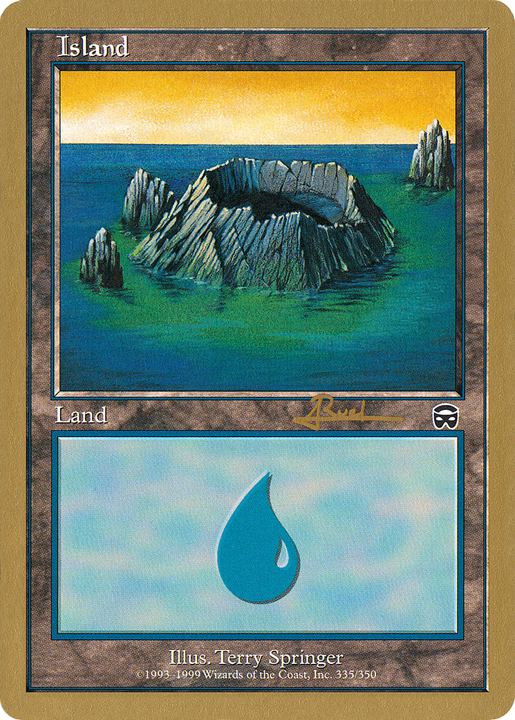 Island (335) - 2001 Antoine Ruel (MMQ) (WCD-) - World Championship Decks 2001