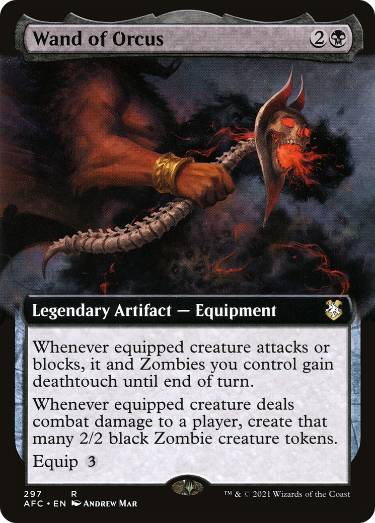 Wand of Orcus (Extended Art) (AFC-297) - Forgotten Realms Commander: (Extended Art)