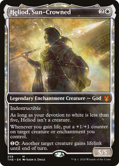 Heliod, Sun-Crowned (Showcase) (THB-259) - Theros Beyond Death: (enchantment, Showcase)