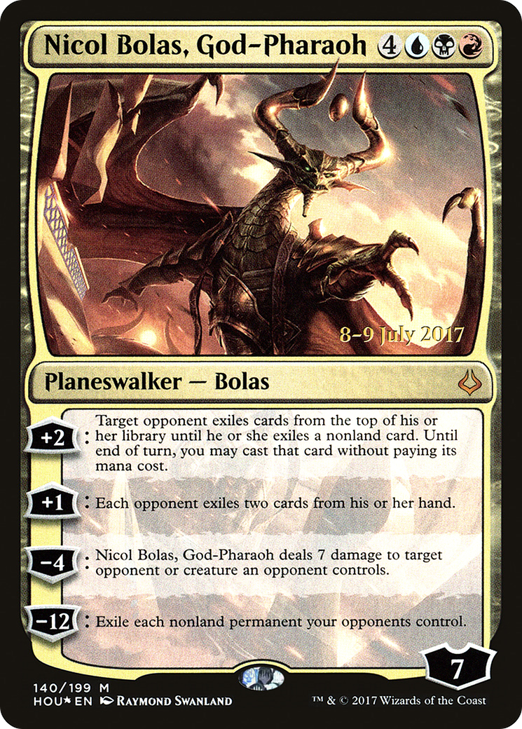 Nicol Bolas, God-Pharaoh (PRE-140) - Hour of Devastation Promos Foil