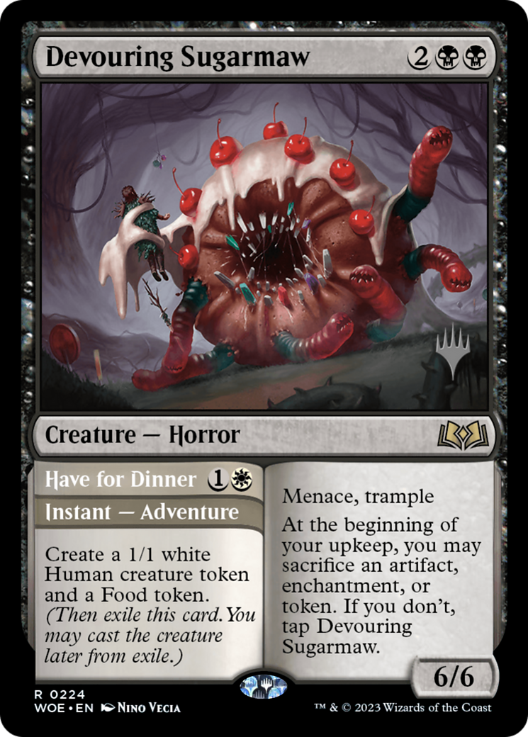 Devouring Sugarmaw (PPWOE-224) - Wilds of Eldraine Promos Foil