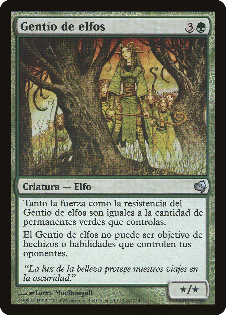 Drove of Elves (Spanish) - "Gentio de elfos" (PS11-128) - Salvat 2011