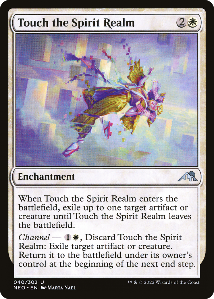 Touch the Spirit Realm (NEO-040) - Kamigawa: Neon Dynasty Foil