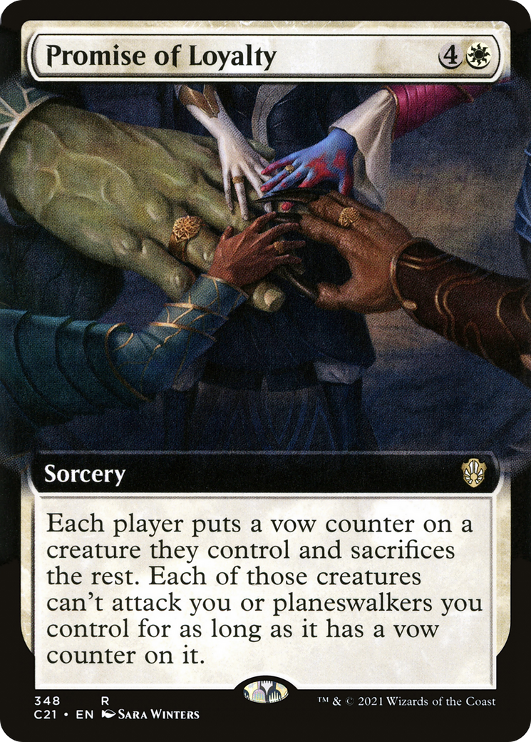 Promise of Loyalty (Extended Art) (C21-348) - Commander 2021: (Extended Art)