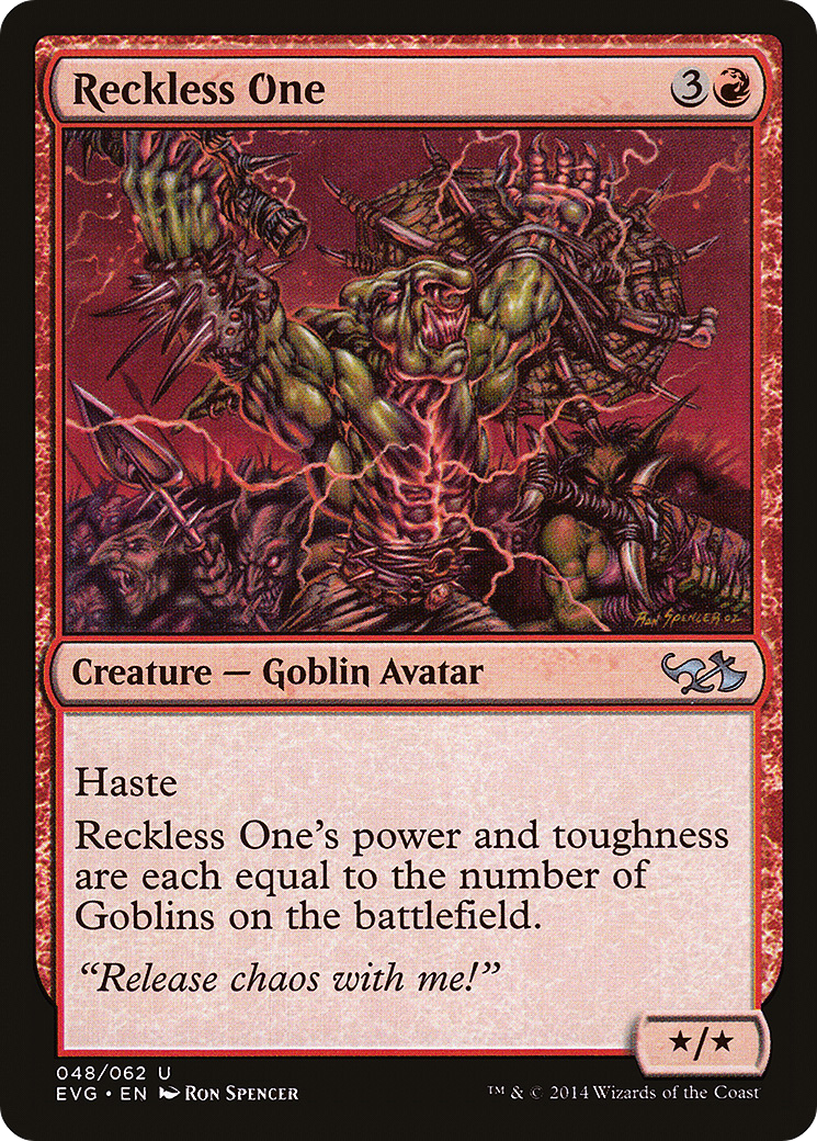 Reckless One (DD3-) - Duel Decks Anthology: Elves vs. Goblins
