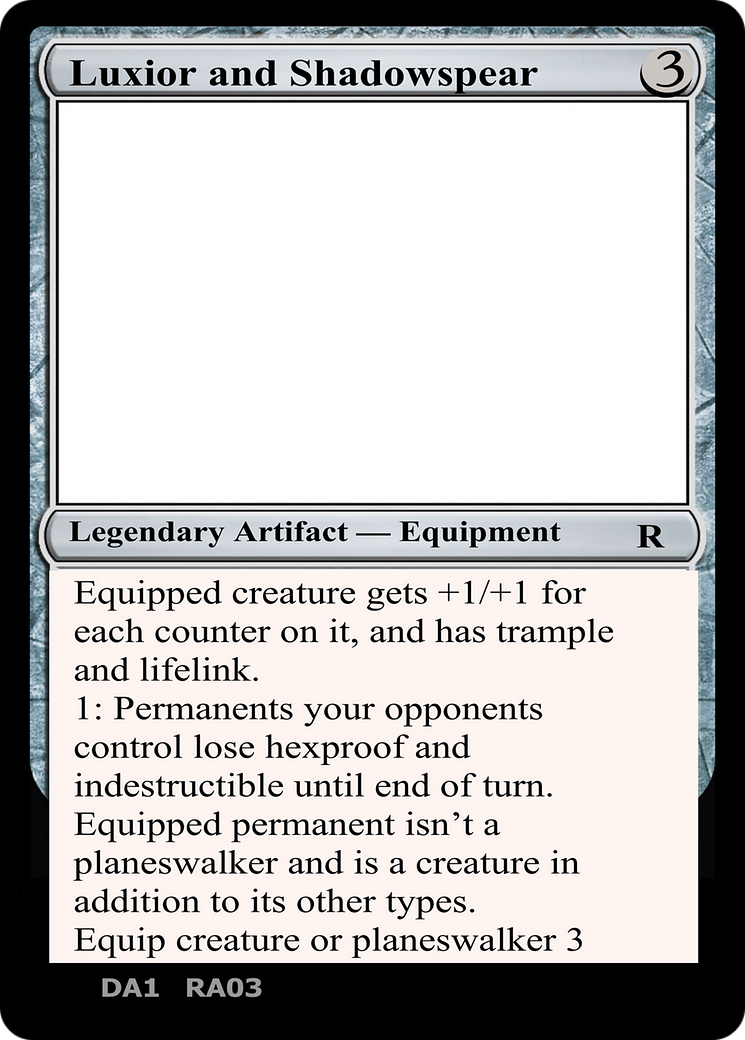 Luxior and Shadowspear (UNK-RA03B) - Unknown Event