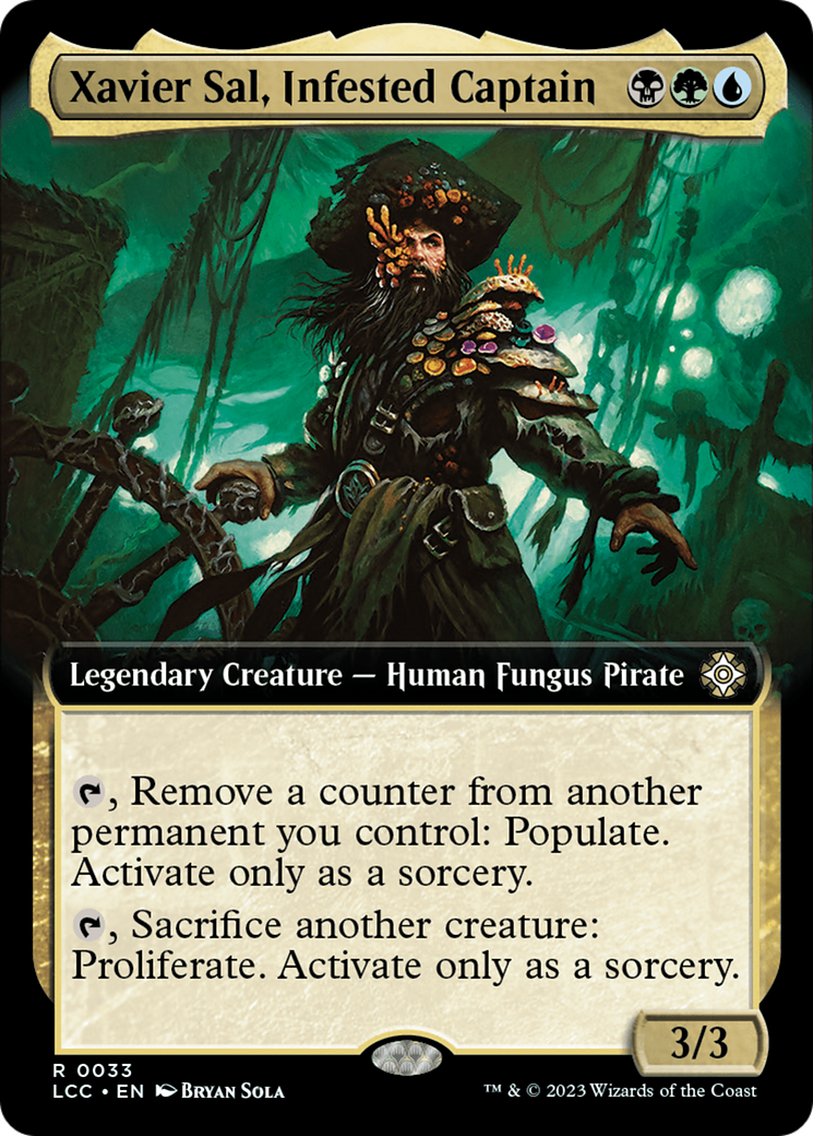 Xavier Sal, Infested Captain (Extended Art) (LCC-033) - The Lost Caverns of Ixalan Commander: (Extended Art)