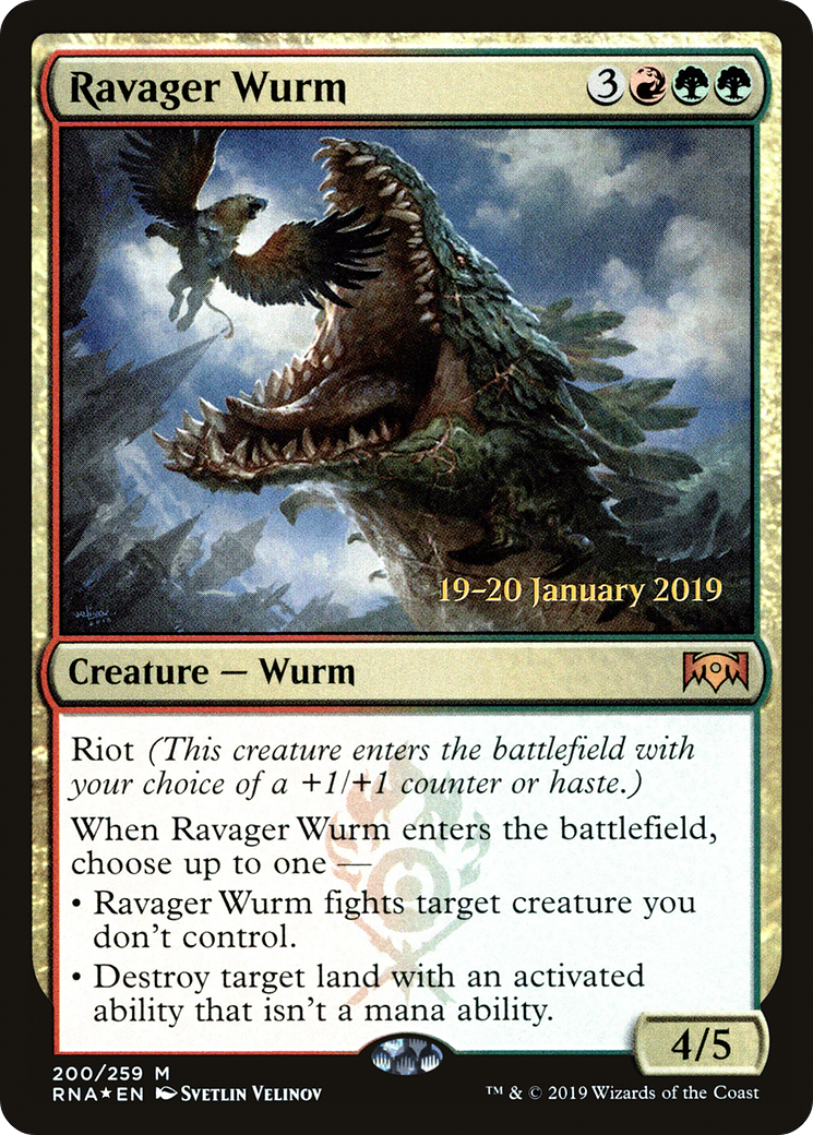 Ravager Wurm (PRE-200) - Ravnica Allegiance Promos Foil