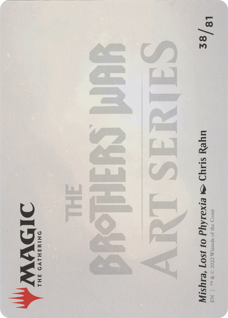 Mishra, Lost to Phyrexia // Mishra, Lost to Phyrexia (ABRO-038) - The Brothers' War Art Series (Borderless) Foil