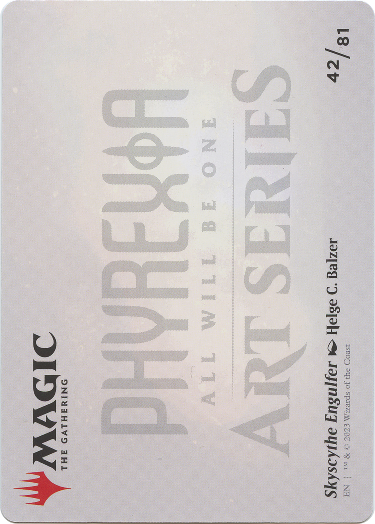 Skyscythe Engulfer // Skyscythe Engulfer (AONE-042) - Phyrexia: All Will Be One Art Series (Borderless)