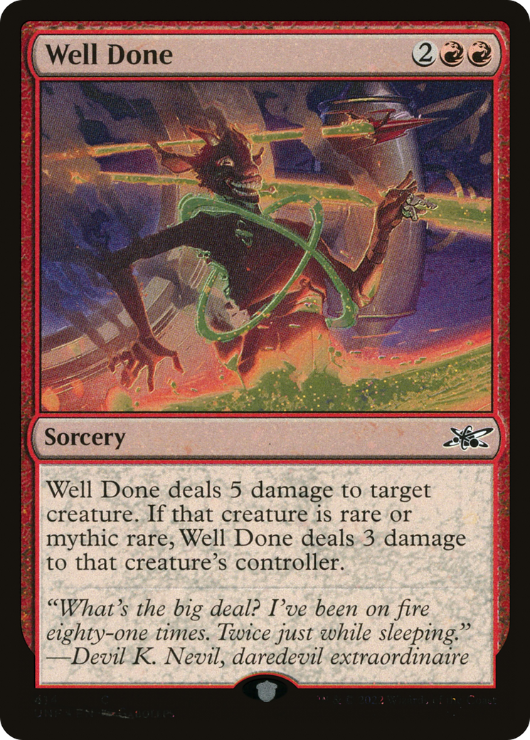 Well Done (Galaxy Foil) (UNF-414) - Unfinity Foil