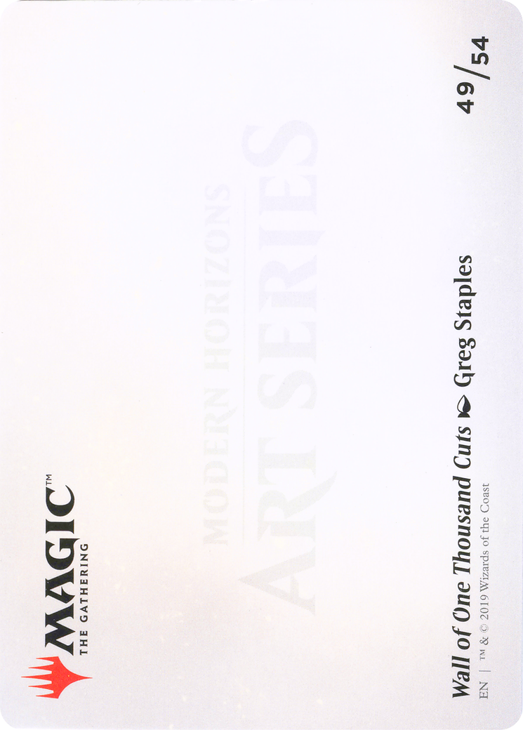 Wall of One Thousand Cuts // Wall of One Thousand Cuts (AMH1-049) - Modern Horizons Art Series (Borderless)