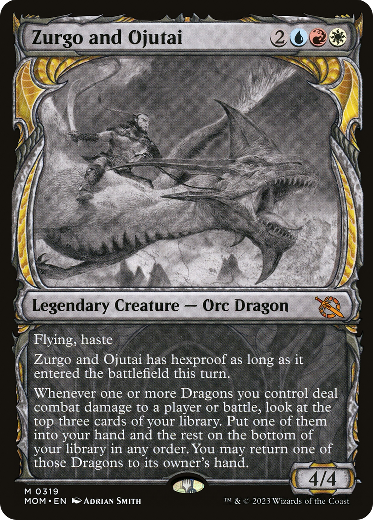 Zurgo and Ojutai (Showcase) (MOM-319) - March of the Machine: (Showcase)