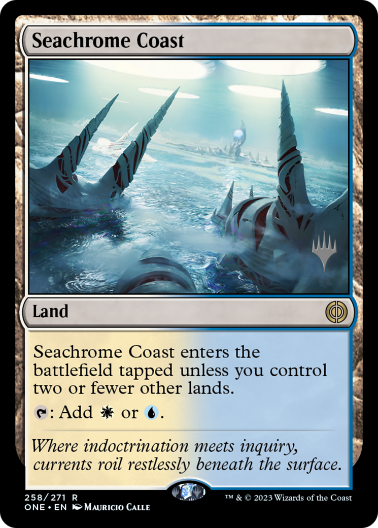 Seachrome Coast (PPONE-258) - Phyrexia: All Will Be One Promos Foil