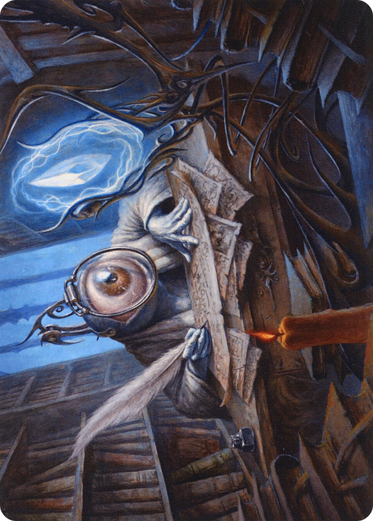 Unblinking Observer // Unblinking Observer (AMID-031) - Midnight Hunt Art Series (Borderless) Foil