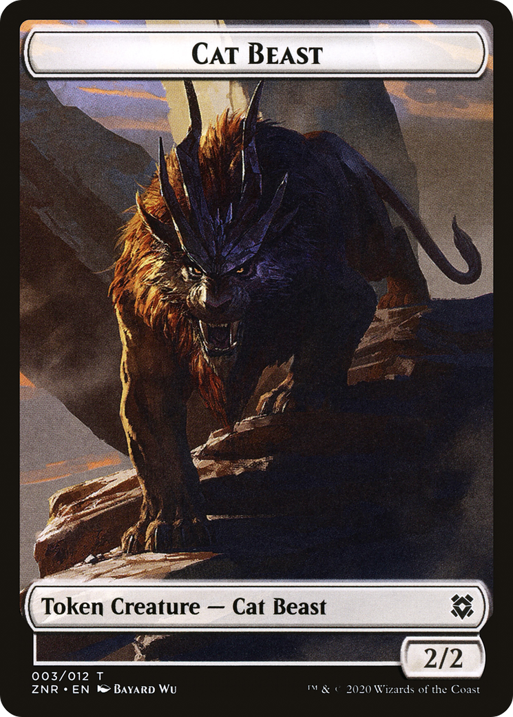 Cat Beast (TZNR-003) - Zendikar Rising Tokens