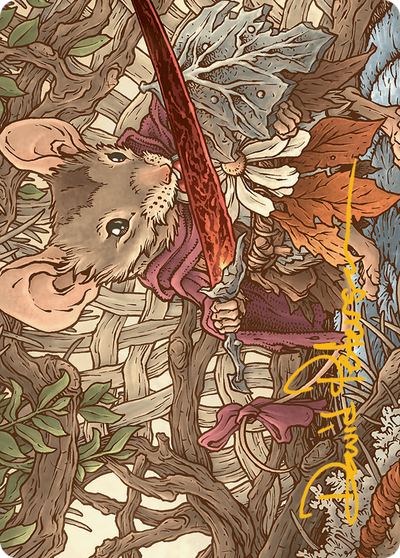 Mabel, Heir to Cragflame // Mabel, Heir to Cragflame (ABLB-045) - Bloomburrow Art Series (Borderless)