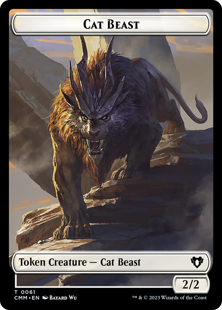 Cat Beast (TCMM-061) - Commander Masters Tokens