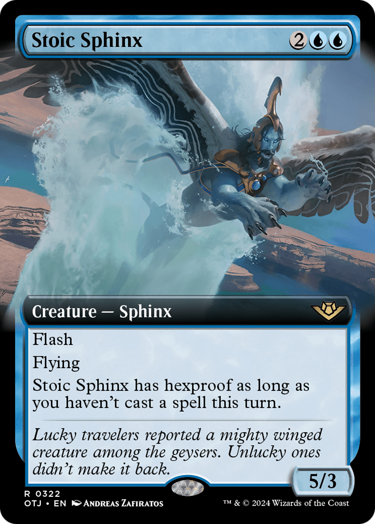 Stoic Sphinx (Extended Art) (OTJ-322) - Outlaws of Thunder Junction: (Extended Art)