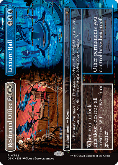 Restricted Office // Lecture Hall (Borderless) (DSK-342) - Duskmourn: House of Horror (Borderless)