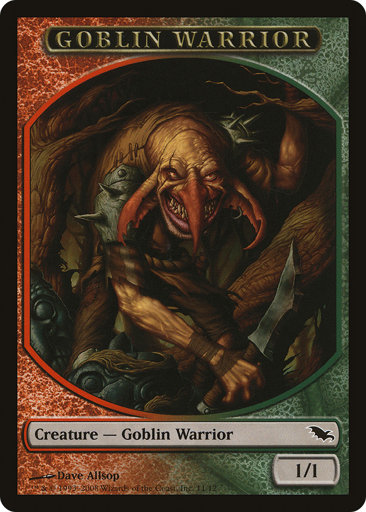 Goblin Warrior Token (SHM-011) - Shadowmoor Tokens
