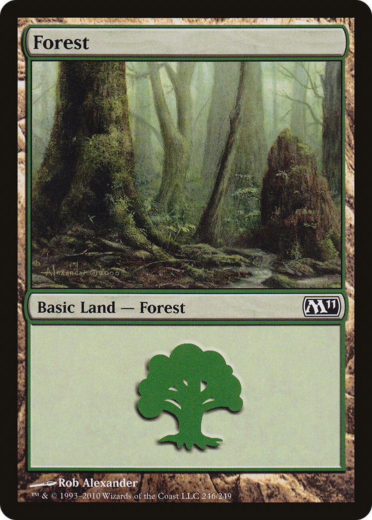 Forest (246) (M11-246) - Magic 2011 Foil