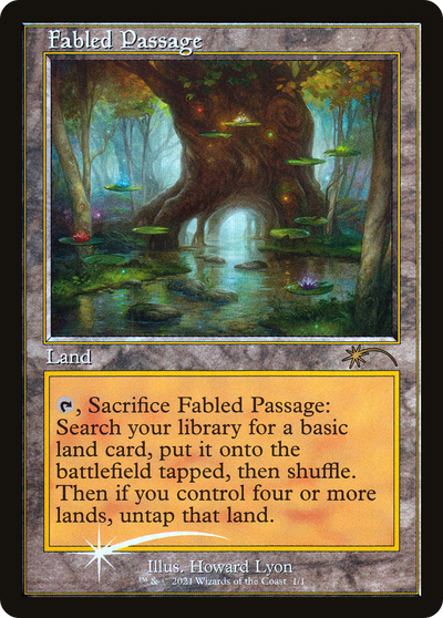 Fabled Passage (Retro Frame) (WPN-001) - Wizards Play Network 2021 Foil