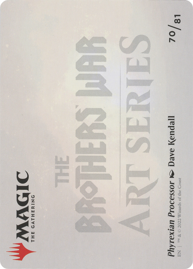 Phyrexian Processor // Phyrexian Processor (ABRO-070) - The Brothers' War Art Series (Borderless)