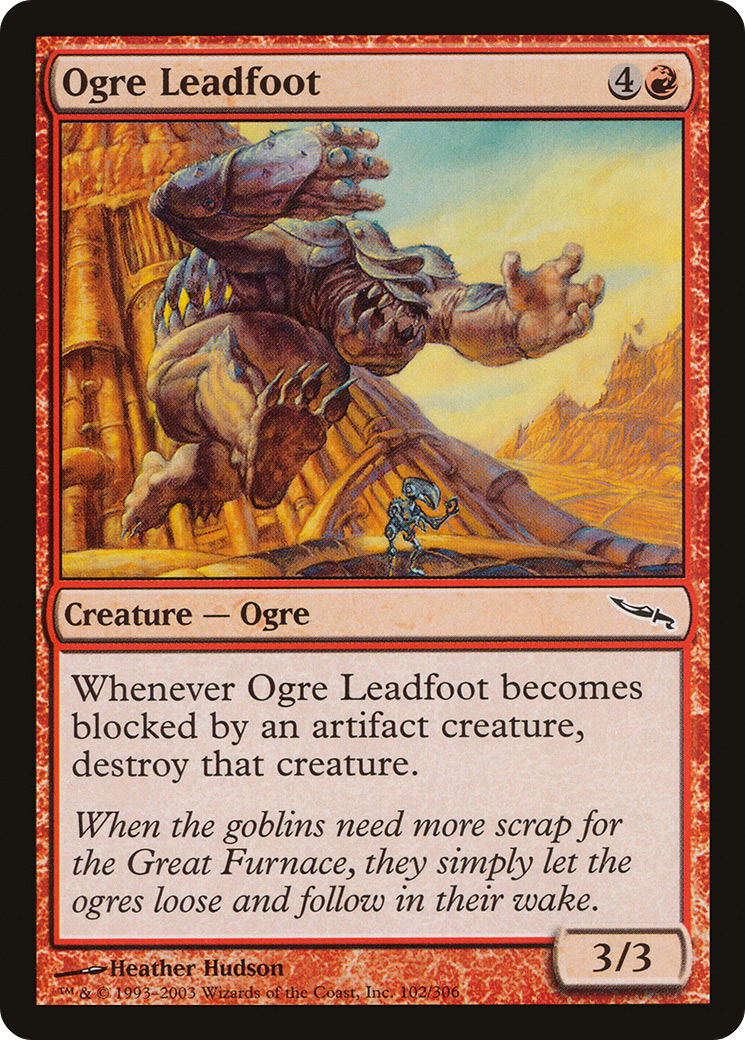 Ogre Leadfoot (MRD-102) - Mirrodin