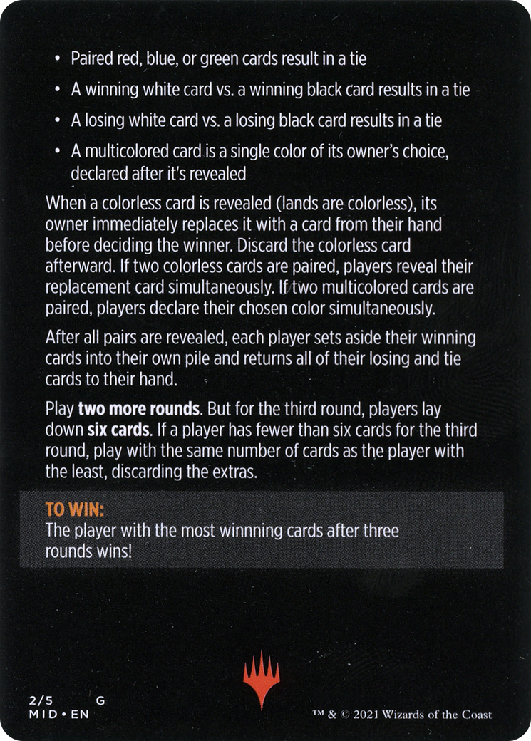 Day Vs. Night // Day vs. Night (cont'd) (MMID-002) - Innistrad: Midnight Hunt Minigames Foil