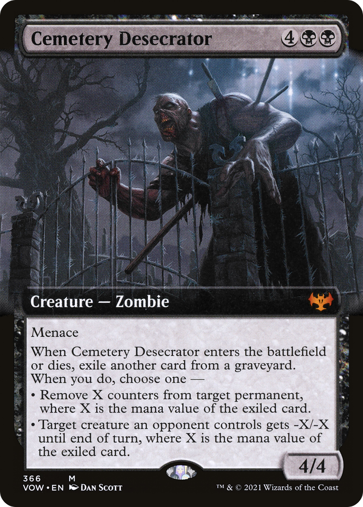 Cemetery Desecrator (Extended Art) (VOW-366) - Innistrad: Crimson Vow: (Extended Art)