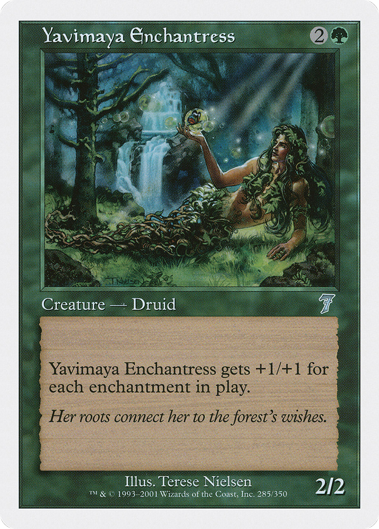 Yavimaya Enchantress (7ED-285) - 7th Edition Foil
