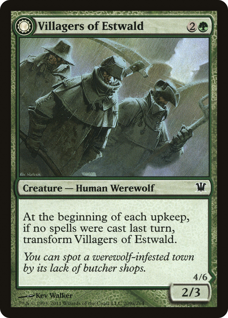 Villagers of Estwald (ISD-209) - Innistrad: (Double Faced Transform) Foil